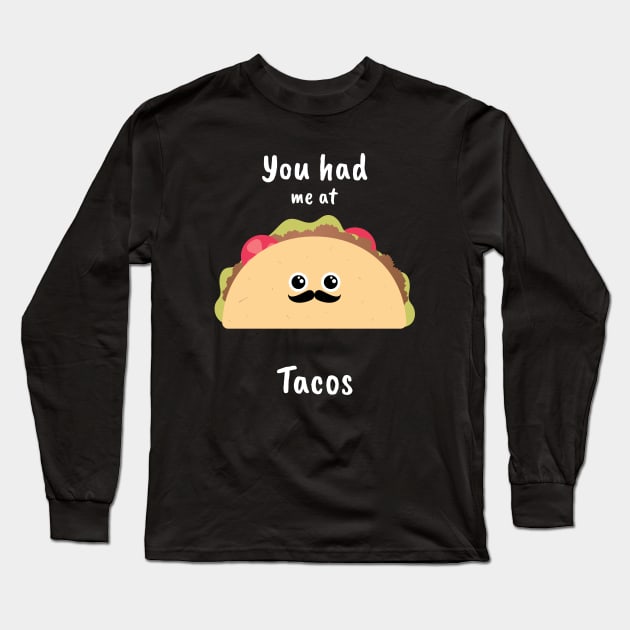 Taco Lover Long Sleeve T-Shirt by Tip Top Tee's